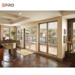 Modern 96 X 80mm Patio Glass Sliding Doors Frameless Aluminum