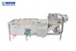 SUS304 Bubble Washing Machine Vegetable And Fruit 500kg/H Food Cleaning Machine
