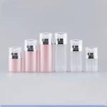 Dual chamber double tube airless bottle 15ml*2 25ml*2 75ml*2 with single spout