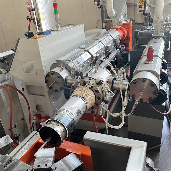 HDPE PVC Double Wall Corrugated Pipe Production Line , DWC Pipe Manufacturing