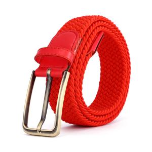 Wholesale Mix Color 3.5cm Wide Mens Woven Elastic Belt Weave 120cm from china suppliers