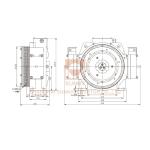 Speed 1.75m/S Gearless Traction Motor For Passenger Elevator