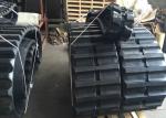 125mm Pitch 62 Link Black Rubber Dumper Track For Hanix Rt800