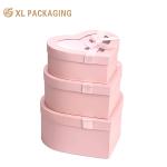 Custom Logo Transparent Window Heart Shape Paperboard Gift Box For Chocolate