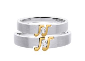 Wholesale Customized Love Theme OEM 8g Anniversary Couple Rings from china suppliers