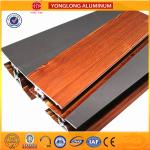 Wooden Finish Aluminum Extrusion Profiles For Sliding Window Decoration