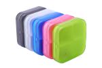 Fashionable small medicine box 65*65*20mm food grade ABS+PP five colors