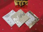 3Ply Gold Foil hand Stamped Napkin With Your Own Design