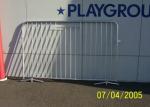 Metal Crowd Control Barriers Silver Color Weather Resistant For Vehicles