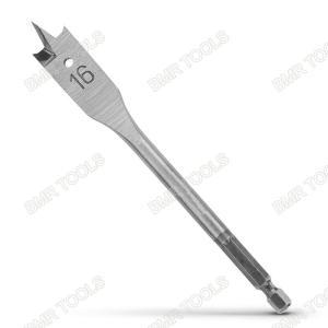 Wholesale BMR TOOLS 16mm Flat Wood Drill Bits High-Carbon Steel Industrial Spade Paddle Flat drill helix shank from china suppliers