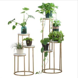China Luxury flower pot stand rack metal organizer shelf display rack on sale
