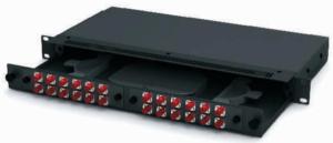 China FTTH Modular LC SC FC ST 24 Port 1U 48 Fiber Optic Patch Panel on sale
