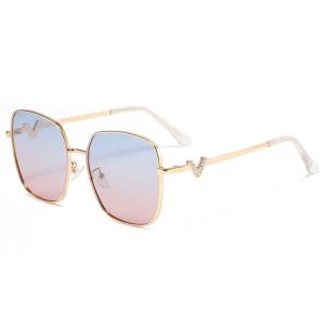 Wholesale Large Metal Frame Sunglasses Polarized 400UV Scratch Resistant For Women from china suppliers