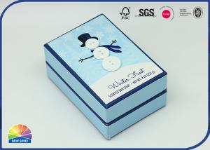 Wholesale Snowman 350gsm C1S Paper Rigid Shoulder Box Buttons Decorated from china suppliers