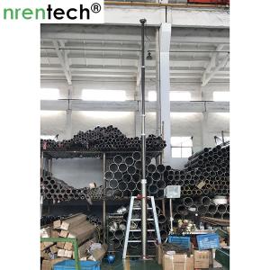 Wholesale 9m tower light pneumatic telescopic mast/ inside electric wires/ aluminum telescoping mast from china suppliers
