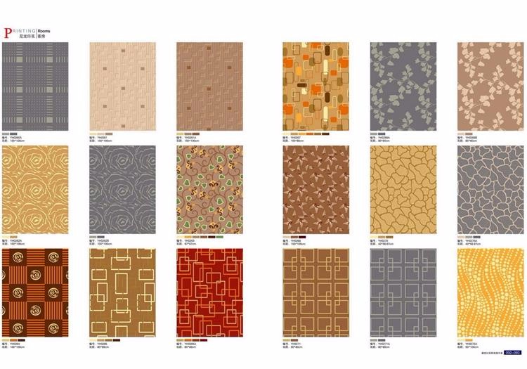 Decorative colorful stripe drawing nylon residential carpet