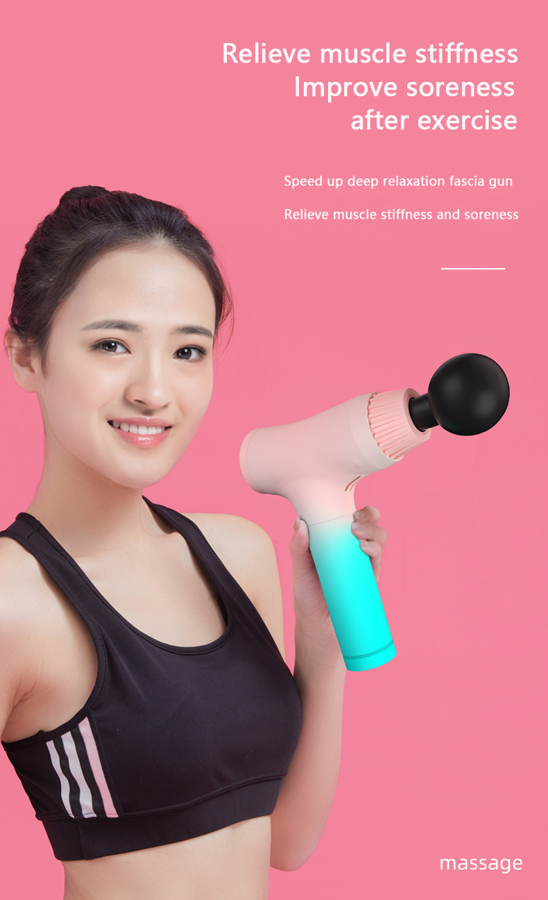 Rechargeable Cordless Deep Tissue Massage Gun 1200 To 2800RPM