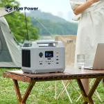576Wh Portable Power Station: AC Charge adaptor/Solar Rechargeable, Camping