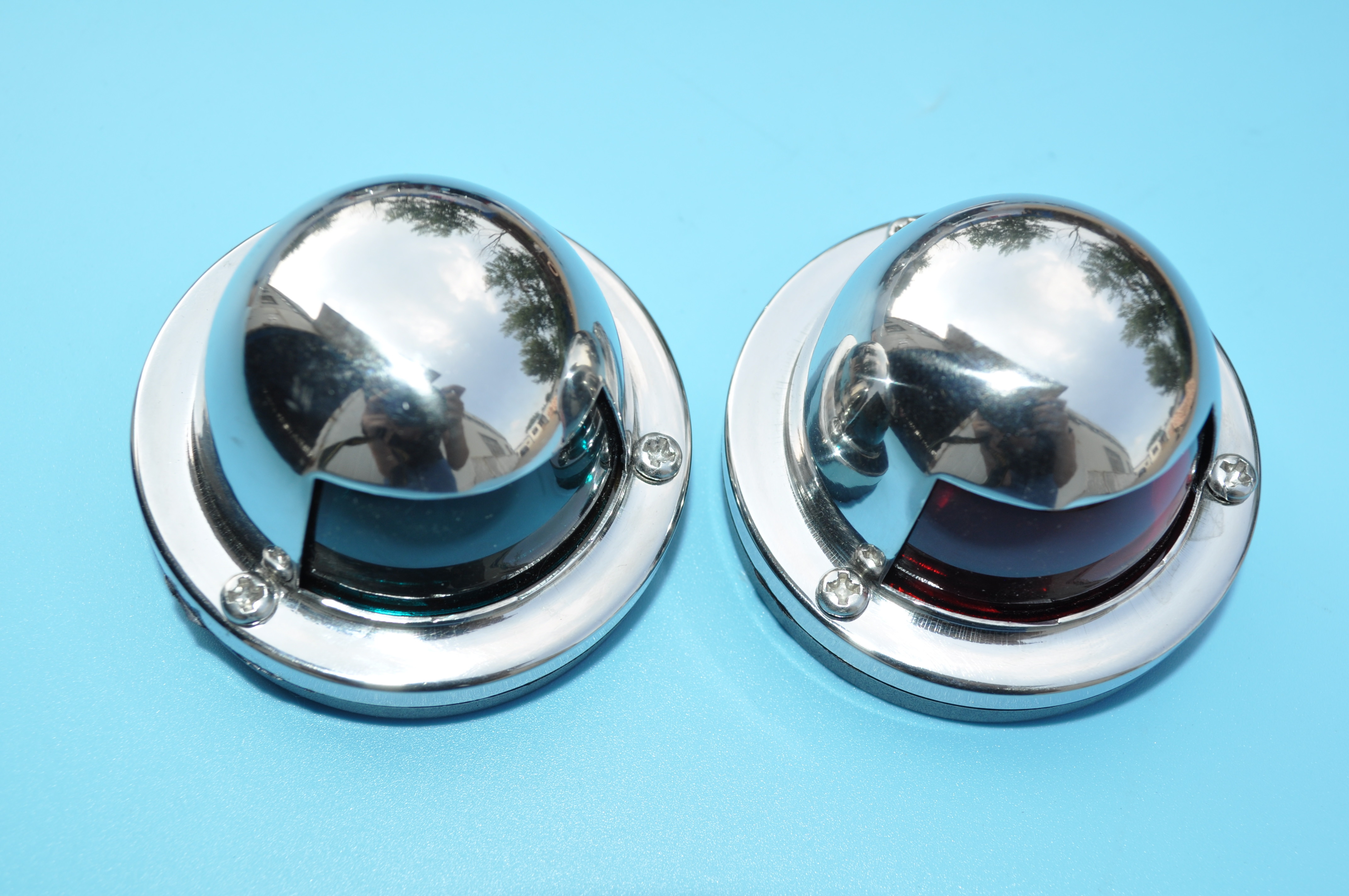 Marine Boat Yacht Light Stainless Steel LED Bow Navigation Lights One Pair