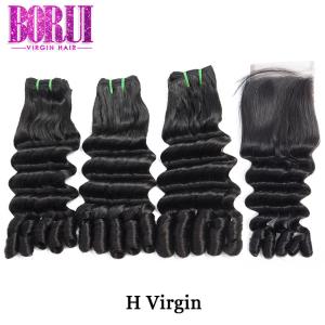 Wholesale Peruvian Egg Curl Double Drawn Human Hair For Black Women 8&quot;- 30&quot; Available from china suppliers