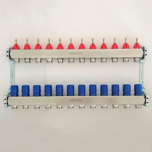 Wholesale 12 Circuits stainless steel radiant floor heating manifold from china suppliers