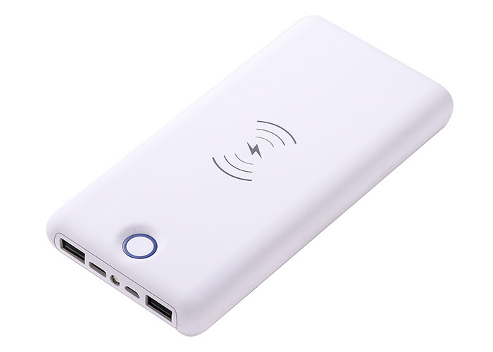 Blue 20000mAh Magnetic Wireless Power Bank With USB C Port Customized Logo