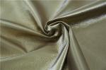 Soft Handfeeling Polyurethane Faux Leather Fabric , Pearl Ginger Soft Pu Leather