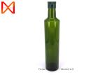 Wholesale 500ml Dark Green Round Olive Oil Glass Bottles with Aluminum Cap