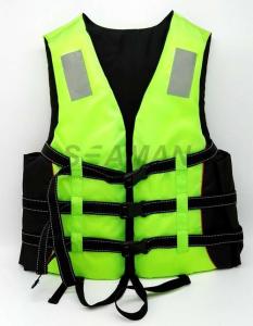 China Adult Green Water Sport Life Jacket PFD Inherent Buoyancy Boat Life vest on sale