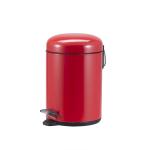 Silver Stainless Steel Pedal Bin with Sustainable Waste Management and 5L