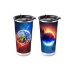 Eco - Friendly Custom Lenticular Printing Cute Animal 3D Water Bottle For