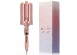 LCD Temperature Display Three Barrel Hair Waver for Beachy Frizz Free Waves