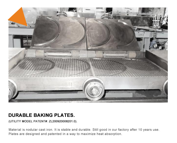Automatic Rolled Sugar Cone Production Line Ice Cream Industrial Baking Waffle Cone Making Machine