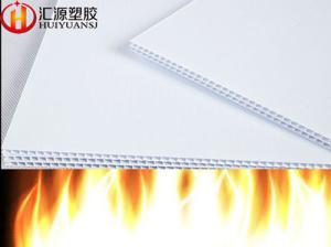 Wholesale 1mx2m Fireproof White Corrugated Plastic Cardboard from china suppliers