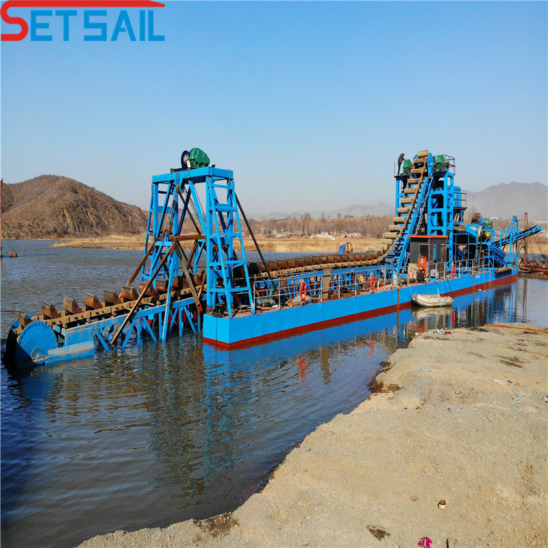 Bucket Type Sand Dredger with Electric Power and Chain