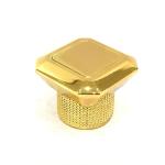 Classic Hot Sale Zinc Alloy Gold Rectangle Shape Metal Zamac Perfume Bottle Cap