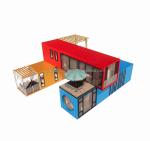 20ft 40ft Steel Frame Galvanized Steel Bending 180g Modular Modern Home Luxury