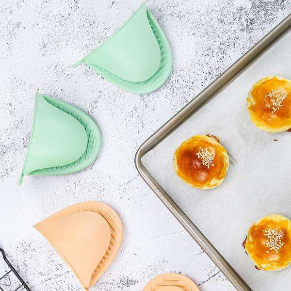 Silicone Oven Mitts Heat Resistant Mini Oven Mitts Rubber Oven Glove Silicone Cooking Pinch Grips Oven Mitts Potholders