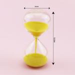 Flat Glass Sand Hourglass Timer Logo Customized Contemporary Style