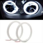 Cotton Light Cob Led Angel Eyes Car Headlight Aperture 70MM RED BLUE Fog Lamp 12