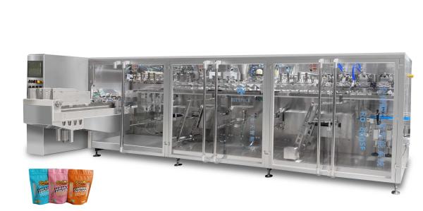 Doypack Zipper Pouch Packing Machine 5.5kw High Speed 70 Bags/Min Packing