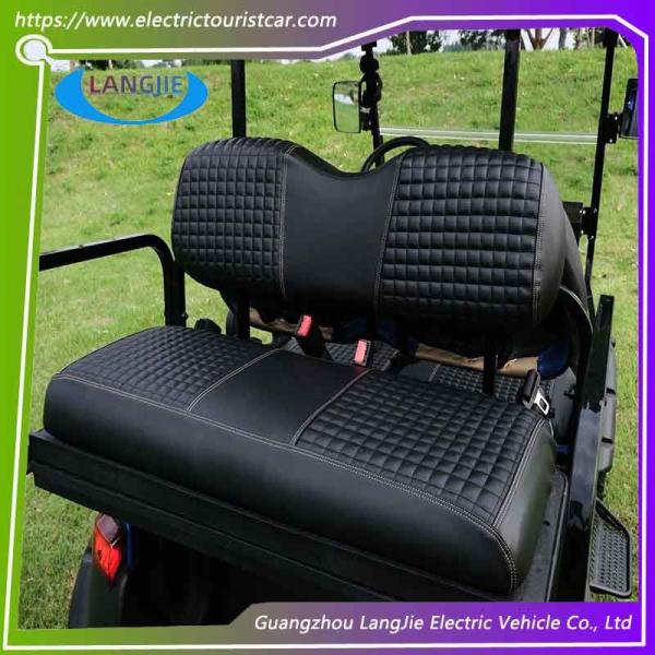 Club Car DS Golf Car Cushion And Backrest Leather Cover Checkered Pattern