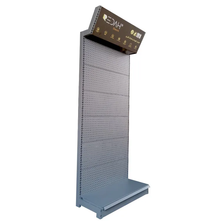 Factory Custom Size Color logo single side supermarket shelf convenience store shelf display store rack