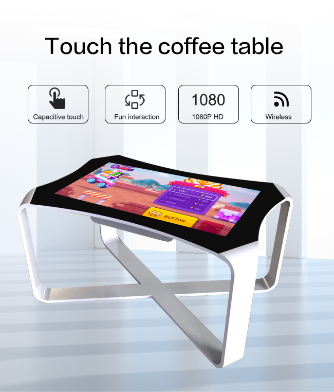 Touch table Wifi android system LCD table kiosk interactive multi top coffee smart touch screen table