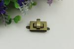 GZ factory production multi-colors square shape zinc alloy bag twist lock