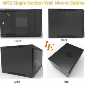 Wholesale 6u Wall Mount Cabinet Severe Rack Disassembled Structure Black SPCC from china suppliers