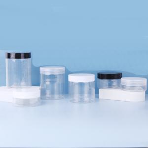 Wholesale PET Petnut Butter Jam Jar Wide Mouth rPET Plastic Amber Cream Jar with Aluminium from china suppliers