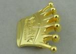 3D Crown Brass Die Stuck Soft Enamel Pin Gold Plating Logo Customized