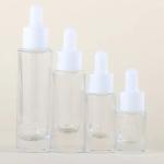 SGS Slender Essence Solution Glass Bottle 5ml 10ml 30ml Transparent