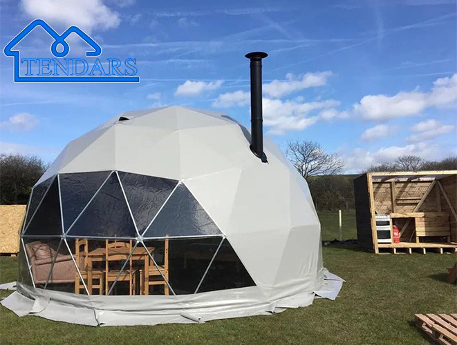 Outdoor Waterproof Commercial Glamping Dome Tent For Reosrt Hotel Camping